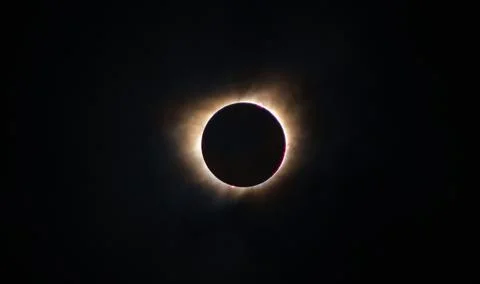 Solar eclipse in Argentina 2020 with darkness Stock Photos