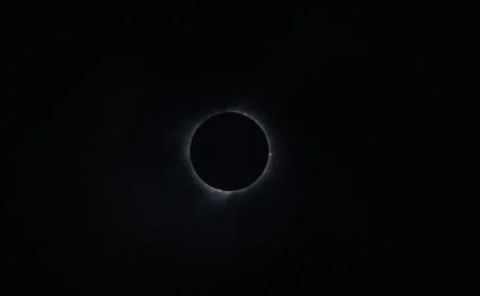 Solar eclipse in Argentina 2020 with darkness Stock Photos