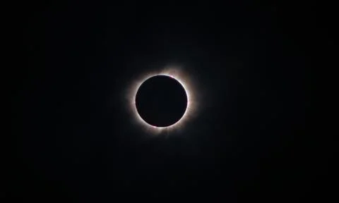 Solar eclipse in Argentina 2020 with darkness Stock Photos