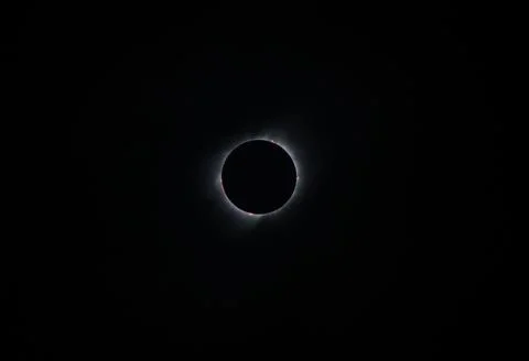 Solar eclipse in Argentina 2020 with darkness Stock Photos