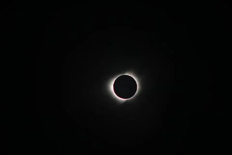 Solar eclipse in Argentina 2020 with darkness 库存照片