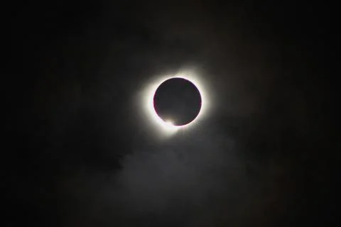 Solar eclipse in Argentina 2020 with darkness Stock Photos