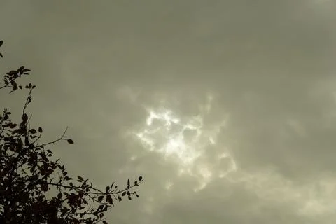 Solar eclipse. astronomical phenomenon. the moon partially covers the sun. Foto stock