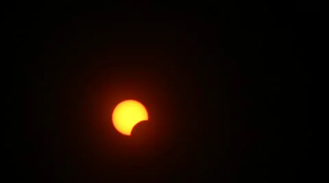 Solar Eclipse B02-2 Timelapse 2 x10 Stock Footage 11093459