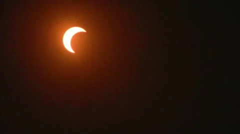 Solar Eclipse B06 Timelapse x10 Stock Footage 11095192