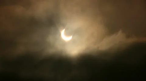Solar Eclipse B11b Timelapse x3 Stock Footage 11088451