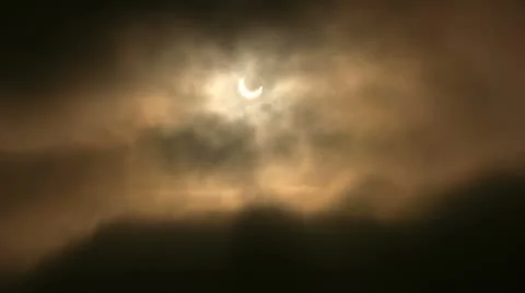 Solar Eclipse B12 Timelapse x3 Stock Footage 11094703