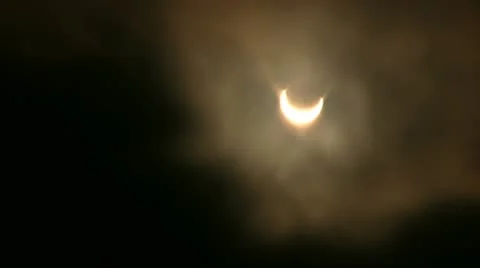 Solar Eclipse B13b Timelapse x3 Stock Footage 11094873