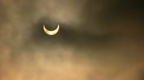 Solar Eclipse B14 Timelapse x5 Stock Footage 11088051