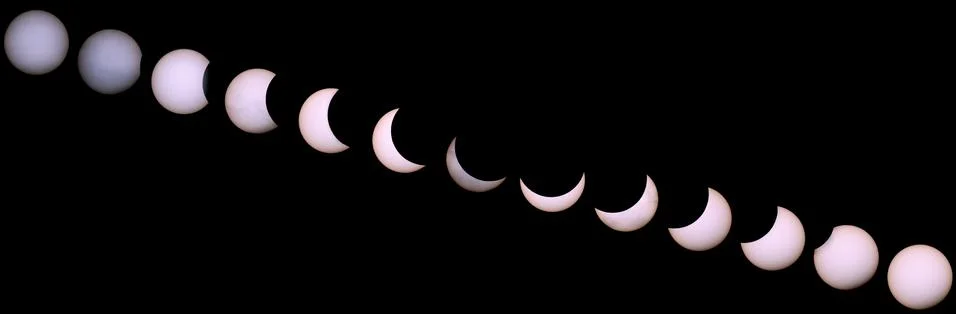 Solar eclipse for a background 20.03.15. Stock Photos