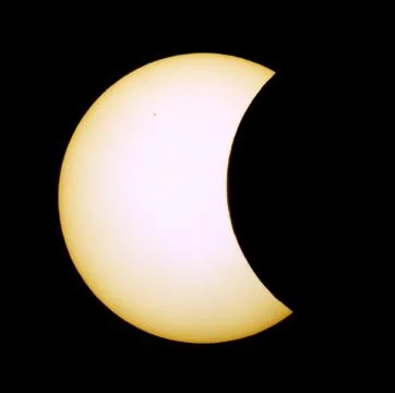 Solar eclipse for a background 20.03.15. Saint Petersburg, Russia Stock Photos