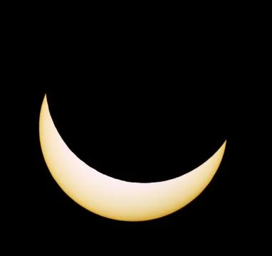 Solar eclipse for a background 20.03.15. Saint Petersburg, Russia Stock Photos