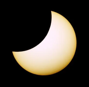Solar eclipse for a background 20.03.15. Saint Petersburg, Russia Stock Photos