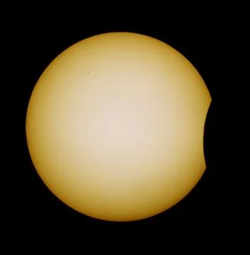 Solar eclipse for a background 20.03.15. Saint Petersburg, Russia Stock Photos