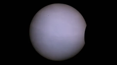 Solar eclipse for a background 20.03.15, St. Petersburg, Russia. Full HD Stock Footage 48883633