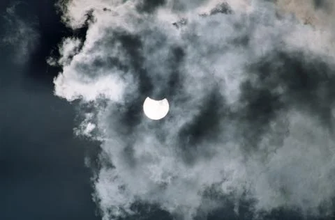Solar eclipse for a background 29.03.06. Stock Photos