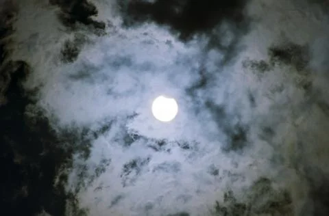 Solar eclipse for a background 29.03.06. Stock Photos