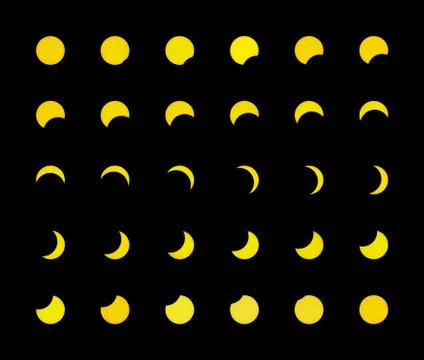 Solar eclipse for a background Stock Illustration