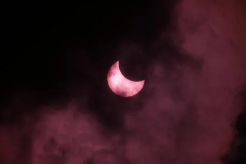 Solar eclipse in Banda Aceh, Indonesia - 26 Dec 2019 Stock Photos