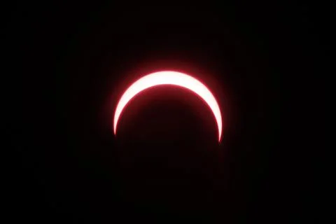 Solar eclipse in Banda Aceh, Indonesia - 26 Dec 2019 Stock Photos