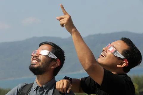 Solar eclipse in Banda Aceh, Indonesia - 26 Dec 2019 Stock Photos