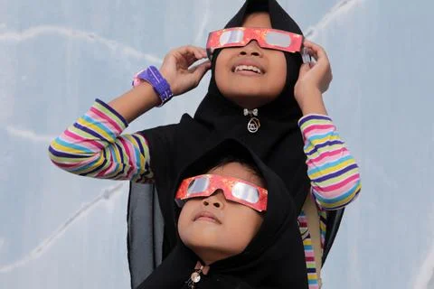 Solar eclipse in Banda Aceh, Indonesia - 26 Dec 2019 Stock Photos