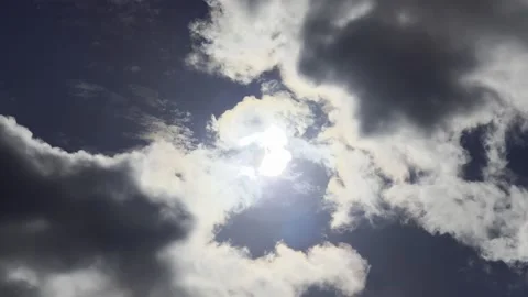 Solar eclipse. The best time to fulfill your wishes. 4K video. Stock Footage 219879877