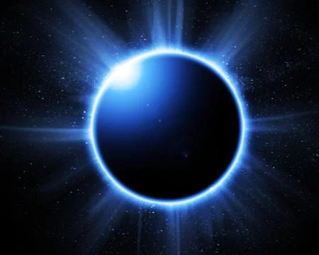 .solar eclipse on a black background 스톡 일러스트