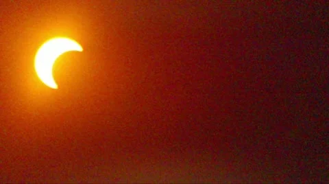 Solar Eclipse C02 Timelapse x10 Stock Footage 11100372