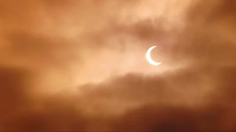 Solar Eclipse C10 Timelapse Stock Footage 11103998