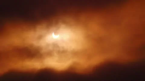 Solar Eclipse C14 Timelapse Stock Footage 11103310