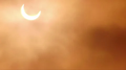 Solar Eclipse C15 Timelapse x4 Stock Footage