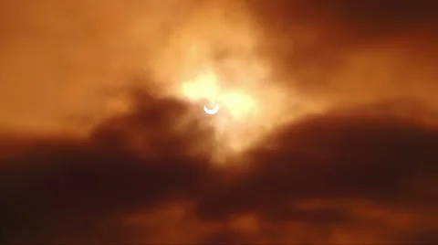 Solar Eclipse C23 Timelapse Stock Footage 11103690