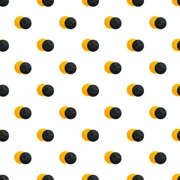 Solar eclipse celestial event seamless pattern wallpaper Stock Illustration