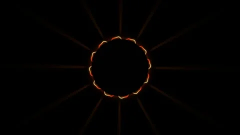 Solar eclipse celestial motion creates dark and bright contrasts Stock Footage 343430198