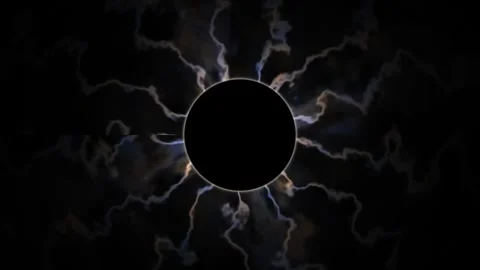 Solar Eclipse Celestial Motion Solar eclipse darkens view with celes Stock Footage 343430316