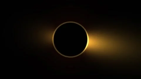 Solar Eclipse Corona Overlay Seamless Loop Stock Footage 342782160