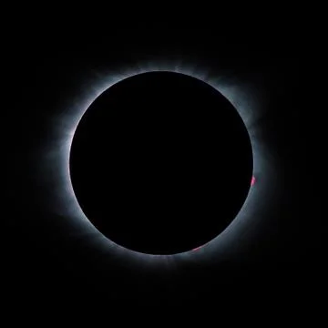 Solar Eclipse Corona Stock Photos
