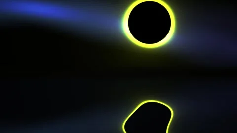 Solar Eclipse in Dark Sky. Stock Footage 337517784
