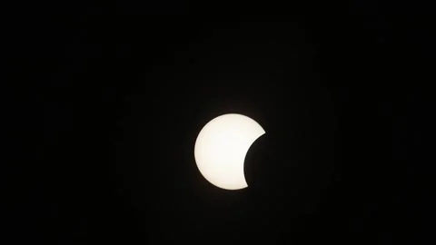 Solar eclipse darkens skies over France, ANNECY, FR - 13 Aug 2026 Video stock 342087514