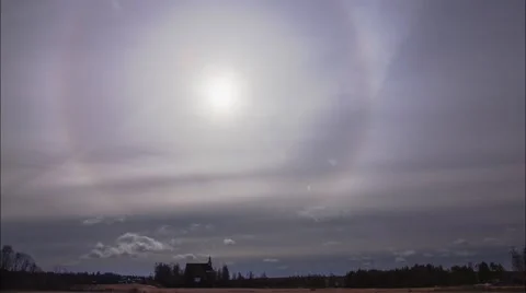 Solar eclipse darkens the sky, timelapse 스톡 동영상 48218125