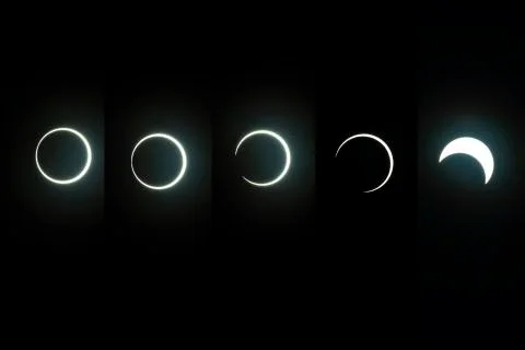 Solar Eclipse December 26,2019. 스톡 사진