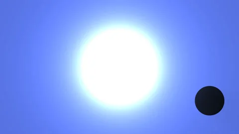 Solar Eclipse Ecliptic Forming Merge Sun Stock Footage 153954985
