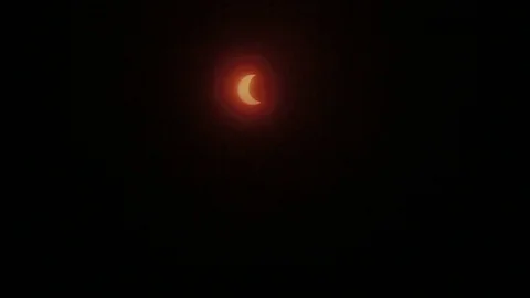 Solar eclipse  Stock Footage 124863755