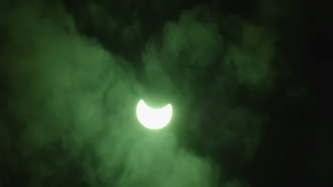Solar Eclipse Stock Footage 162979886