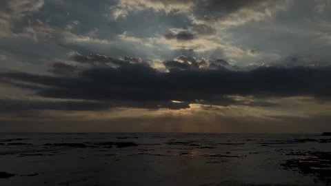 Solar eclipse. Getting dark. The evil conquering over good. Gloomy sunset on 動画素材 259448009