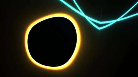 Solar Eclipse with Glowing Ring and Blue Plasma. Stock Footage 337517794