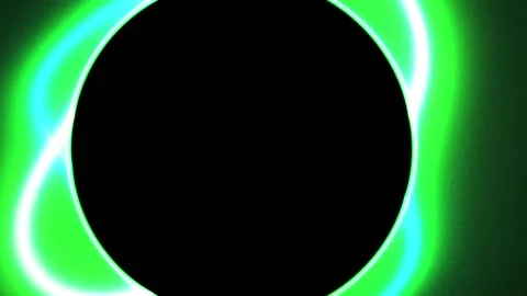 Solar Eclipse with Green Corona. Stock Footage 335540319