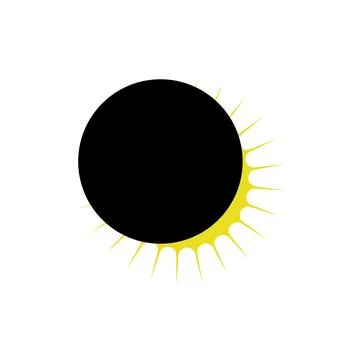 Solar eclipse icon Stock Illustration