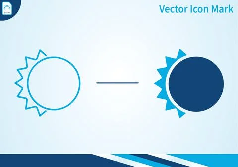 Solar eclipse icon set showing sun and moon celestial event. Illustrazione stock